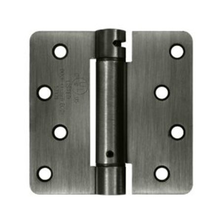 DELTANA DSH4R415A Spring Hinge Antique Nickel, 10PK DSH4R415A-XCP10